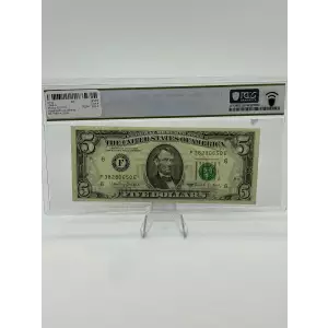 $5 1988-A.  Small Size $5 Federal Reserve Notes 1980-F