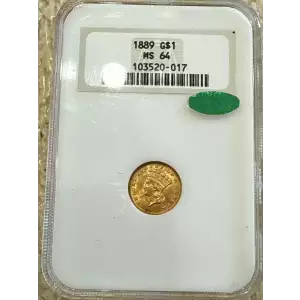Gold Dollars---Indian Princess Head, Large Head 1856-1889 -Gold- 1 Dollar