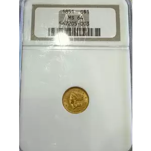 Gold Dollars---Liberty Head 1849-1854 -Gold- 1 Dollar