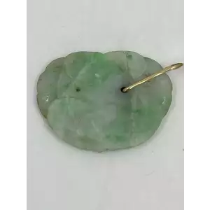 Green Jade Lotus Pendant