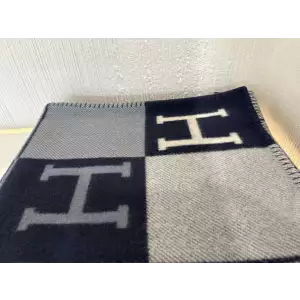 Hermes Avalon Blue 3 Throw Blanket